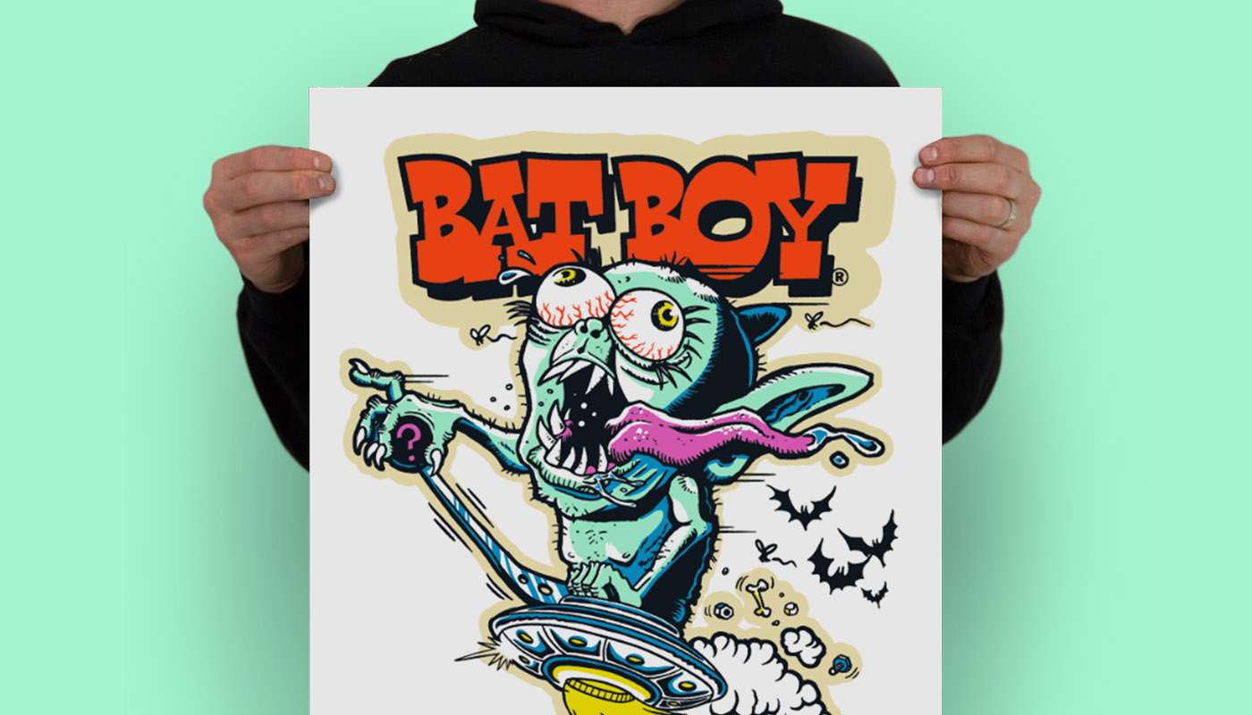 BREAKING: Bat Boy Spotted on Our New Scream Print!
