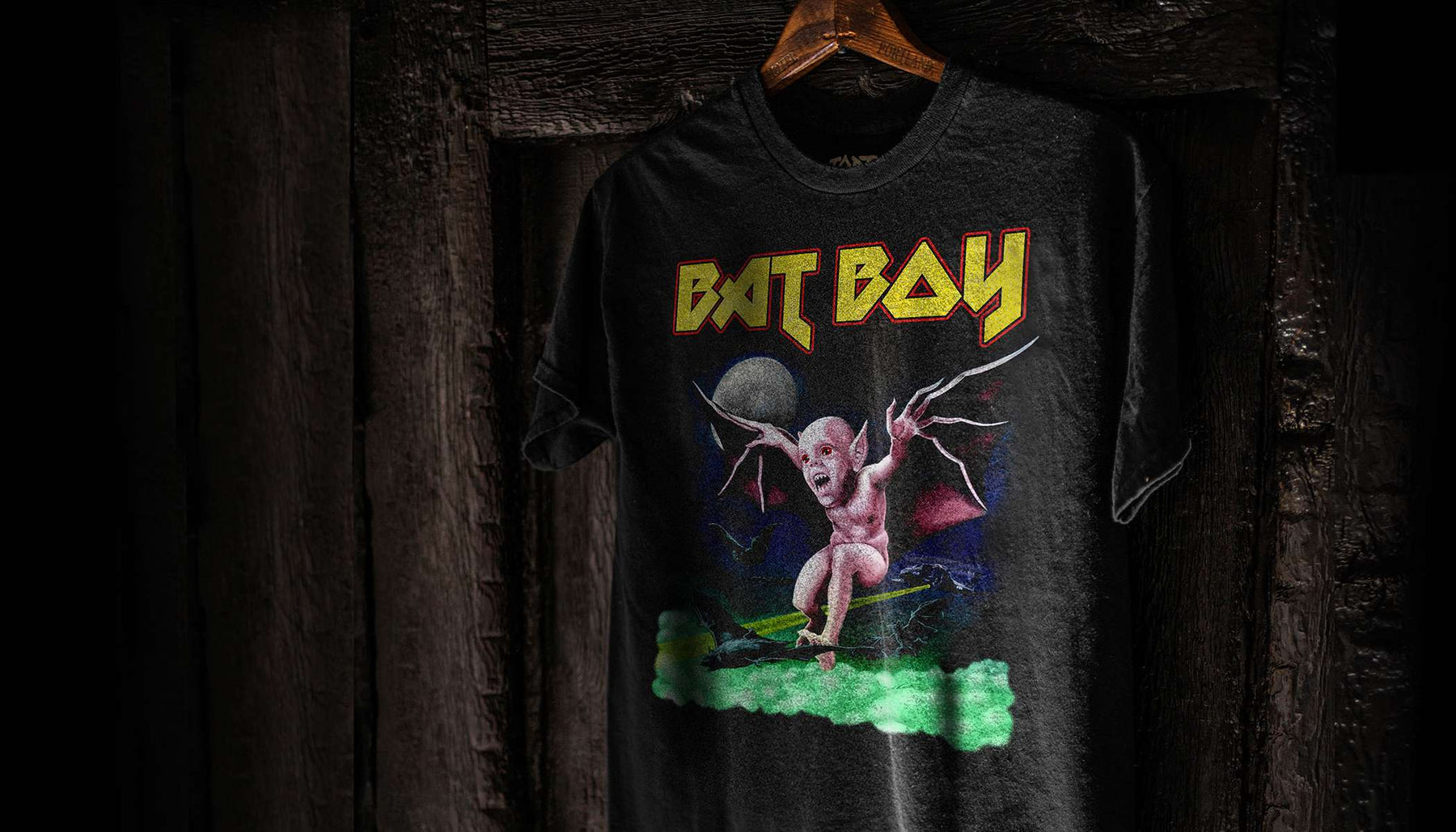 Our new Tortured Tee is like a Bat (Boy) outta Hell!