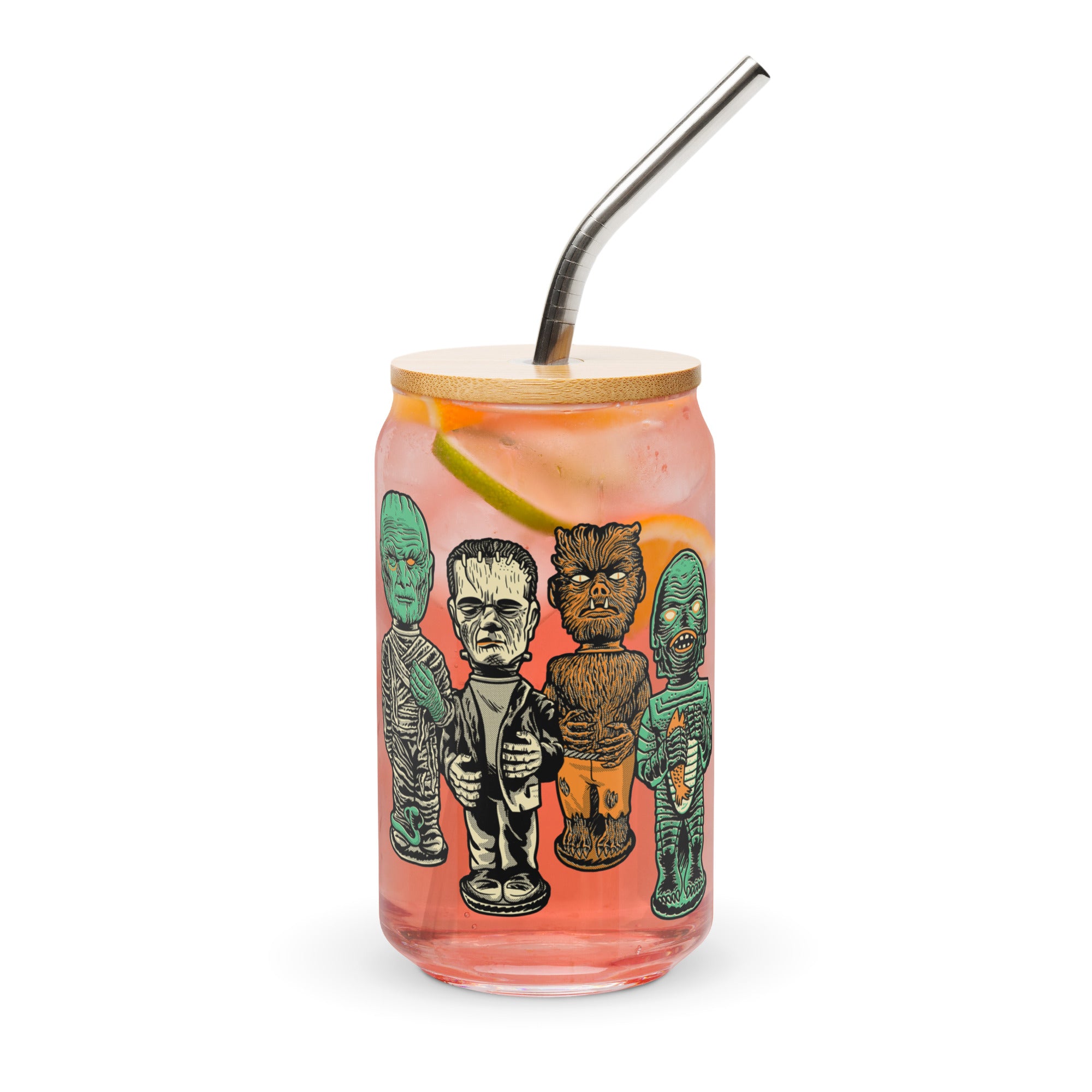 Blood Bath Can-Shaped Glass