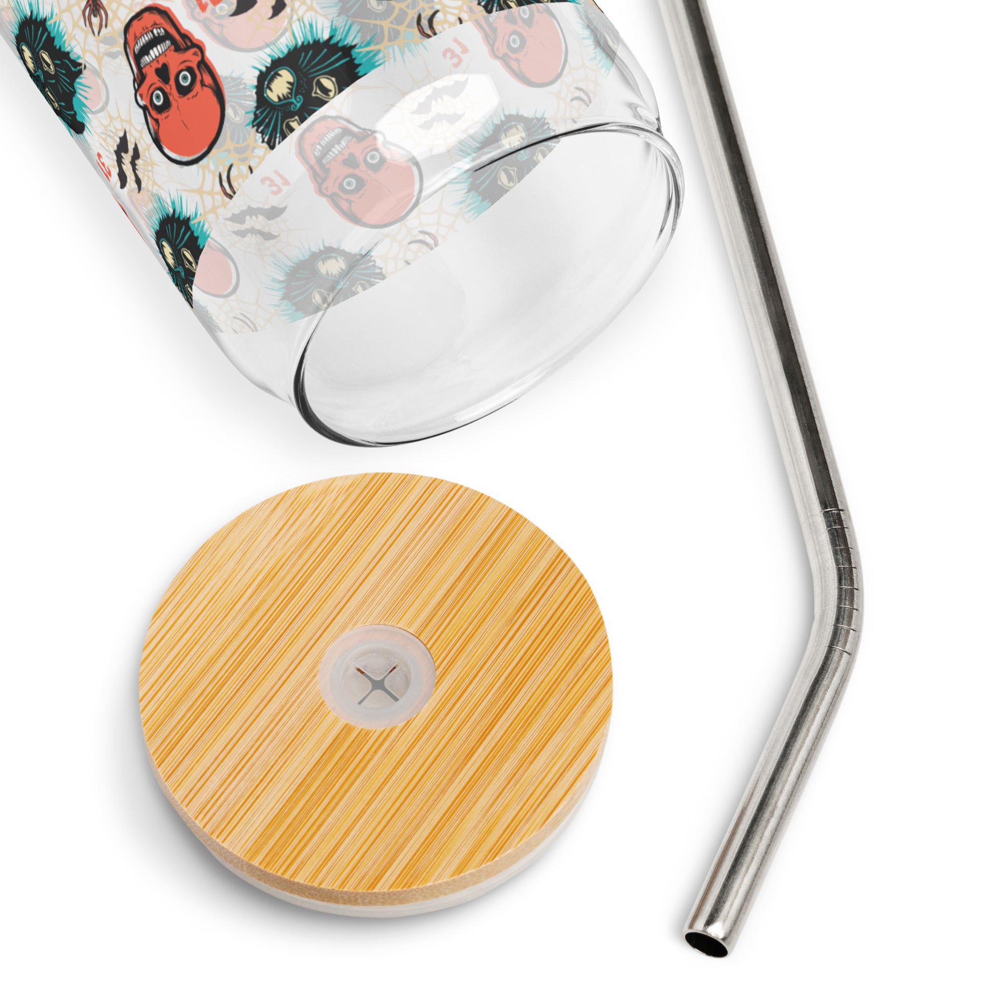 Simply Spooky Can-Shaped Glass