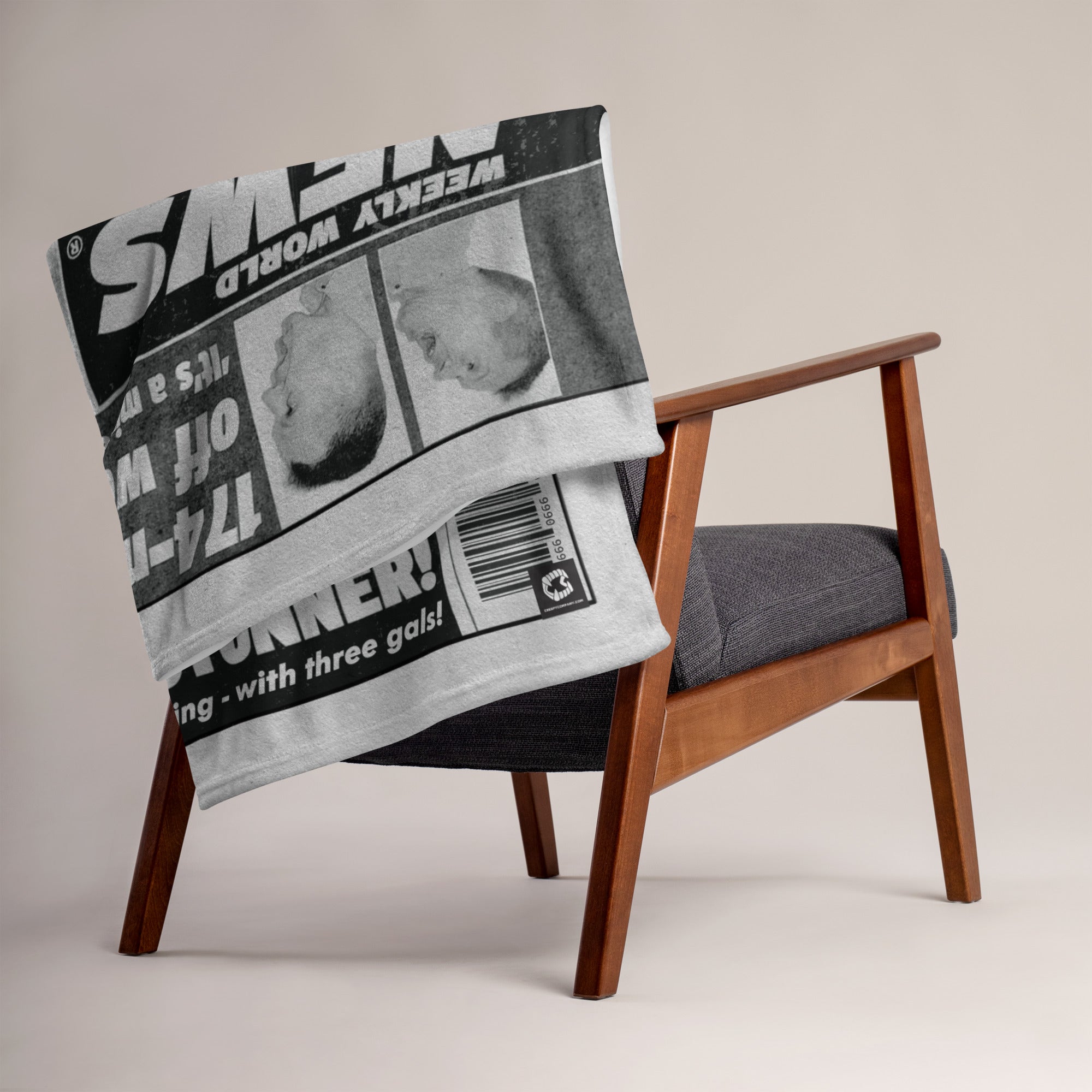 Weekly World News® Bigfoot Throw Blanket