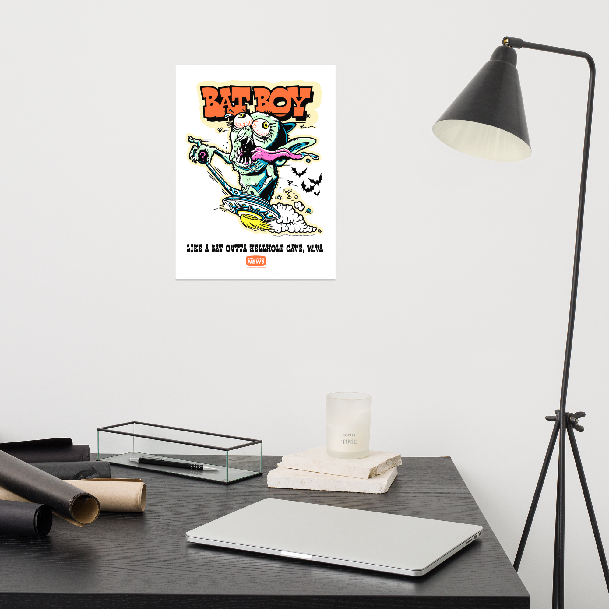Weekly World News® Bat Boy Hellhole Cave Matte Art Print