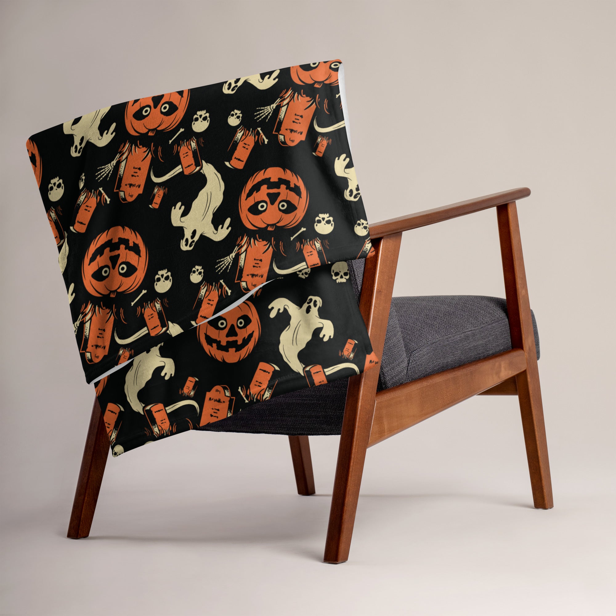 Graveyard Gourd Throw Blanket