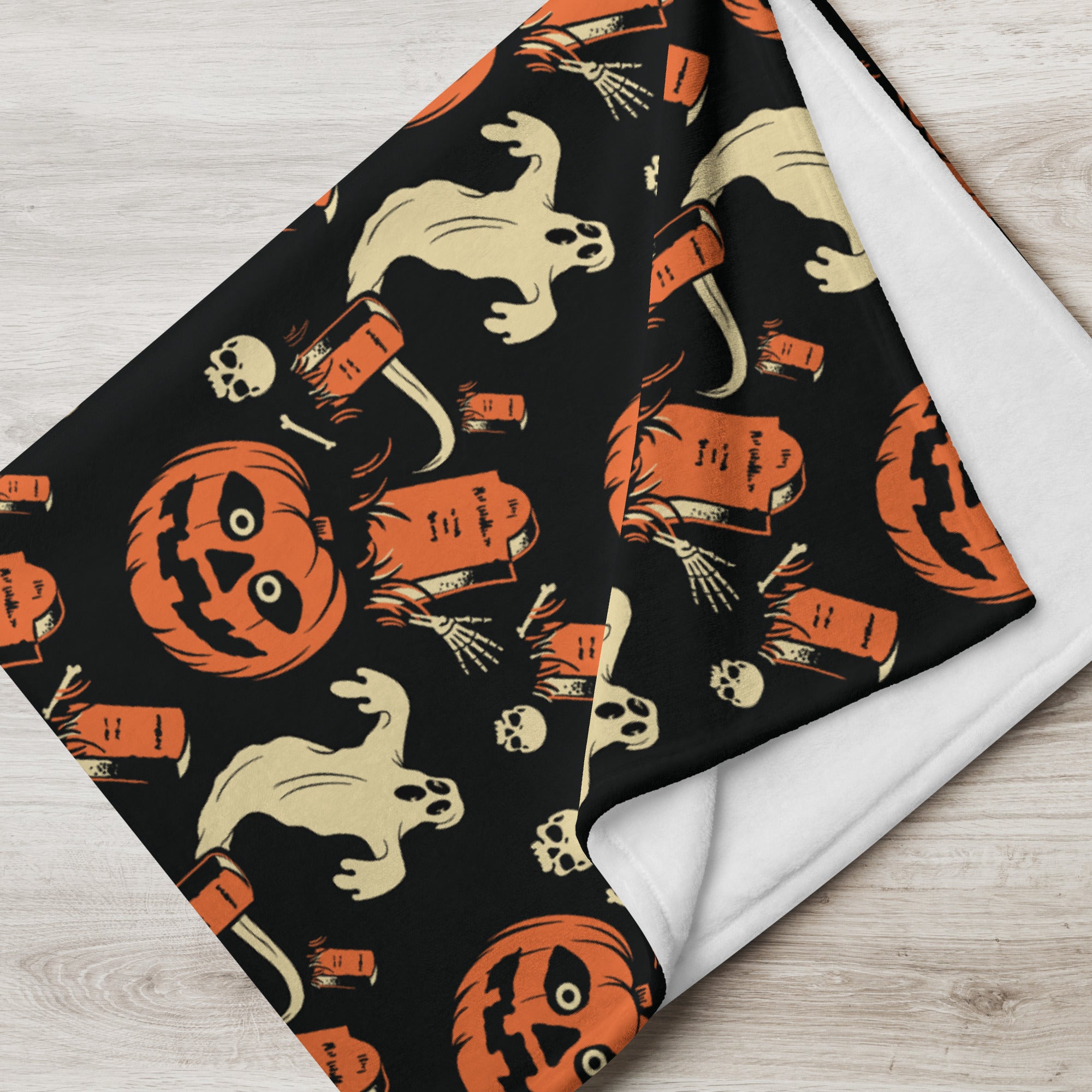 Graveyard Gourd Throw Blanket