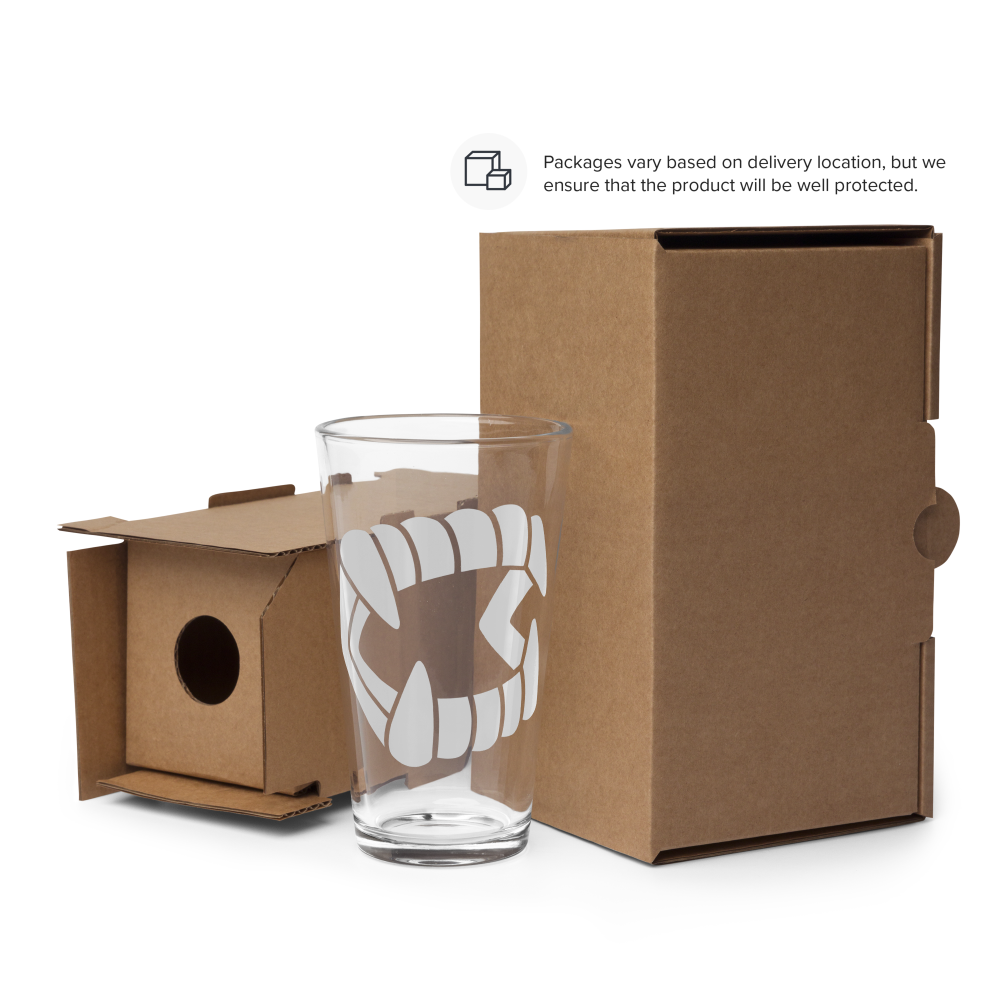Chompers Shaker Pint Glass