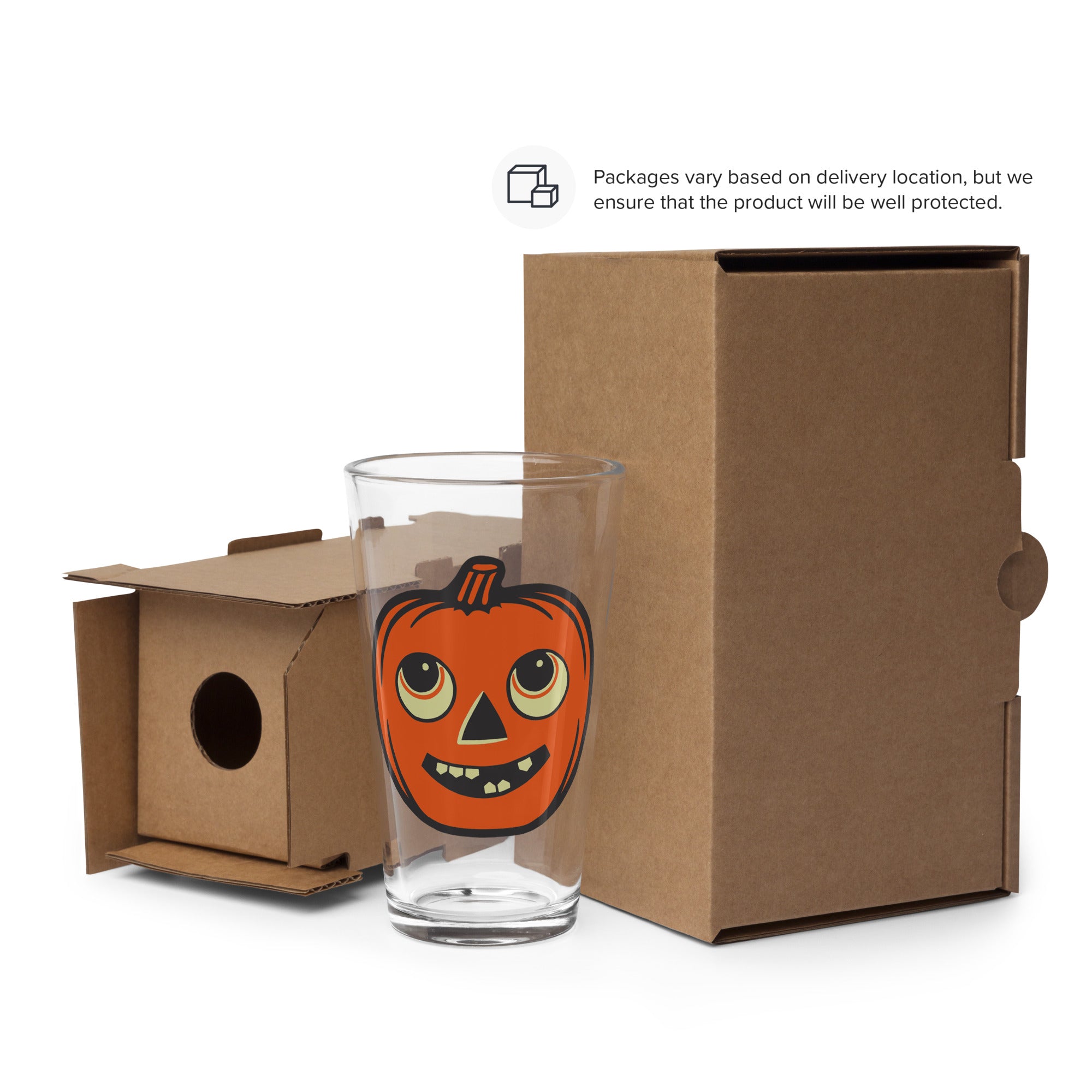 Goofy Jack o' Lantern Shaker Pint Glass