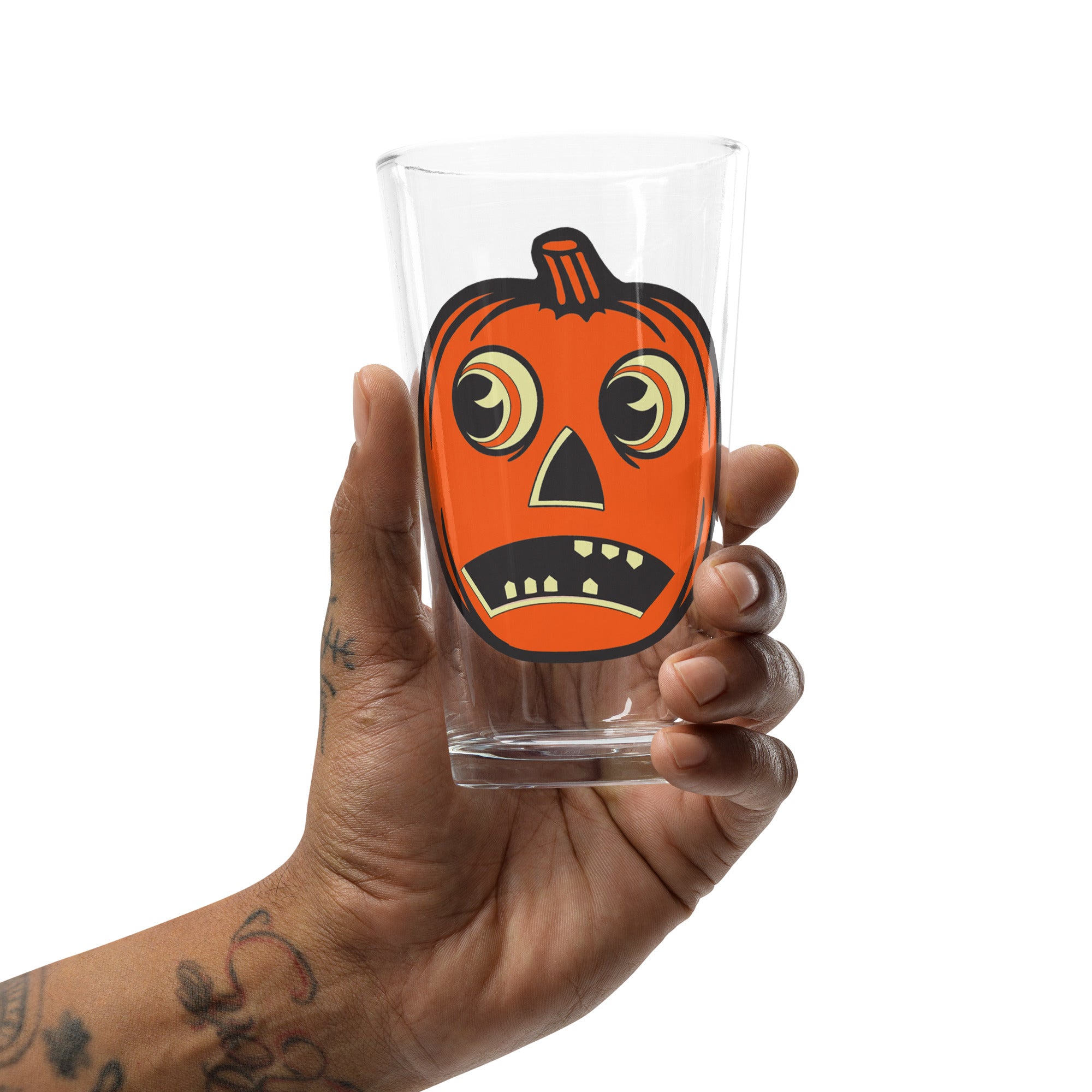 Scaredy Jack o' Lantern Shaker Pint Glass