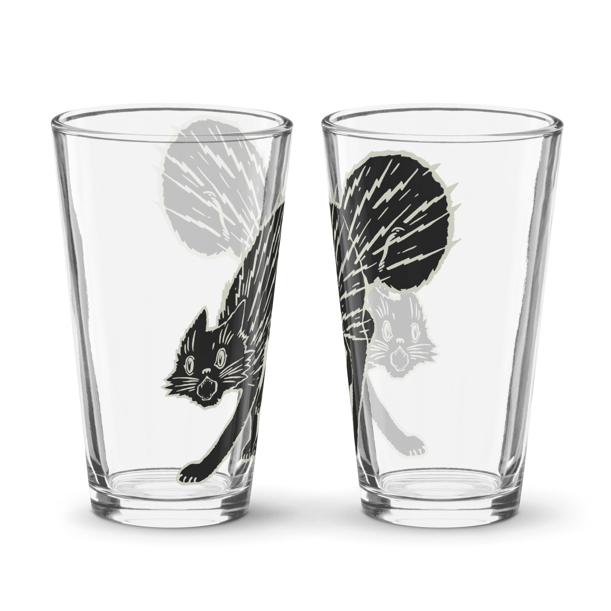 Electrified Cat Shaker Pint Glass