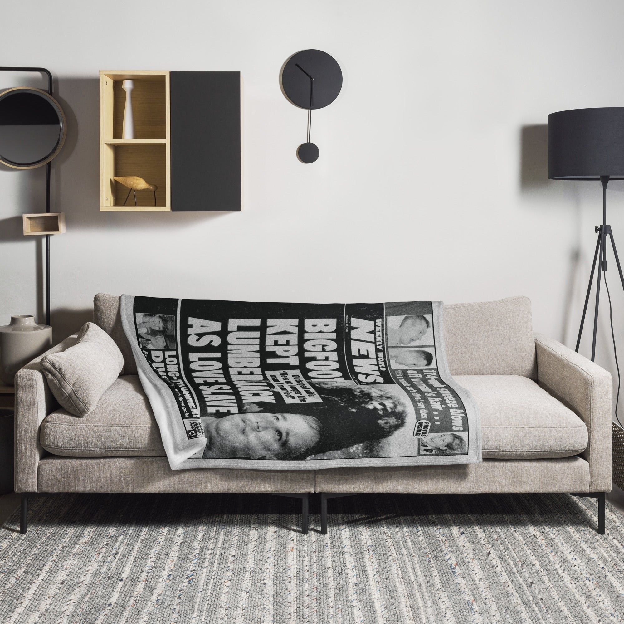 Weekly World News® Bigfoot Throw Blanket