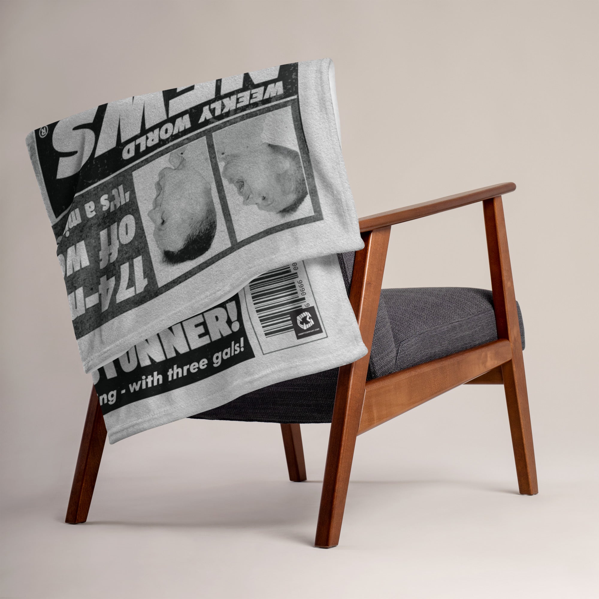 Weekly World News® Bigfoot Throw Blanket