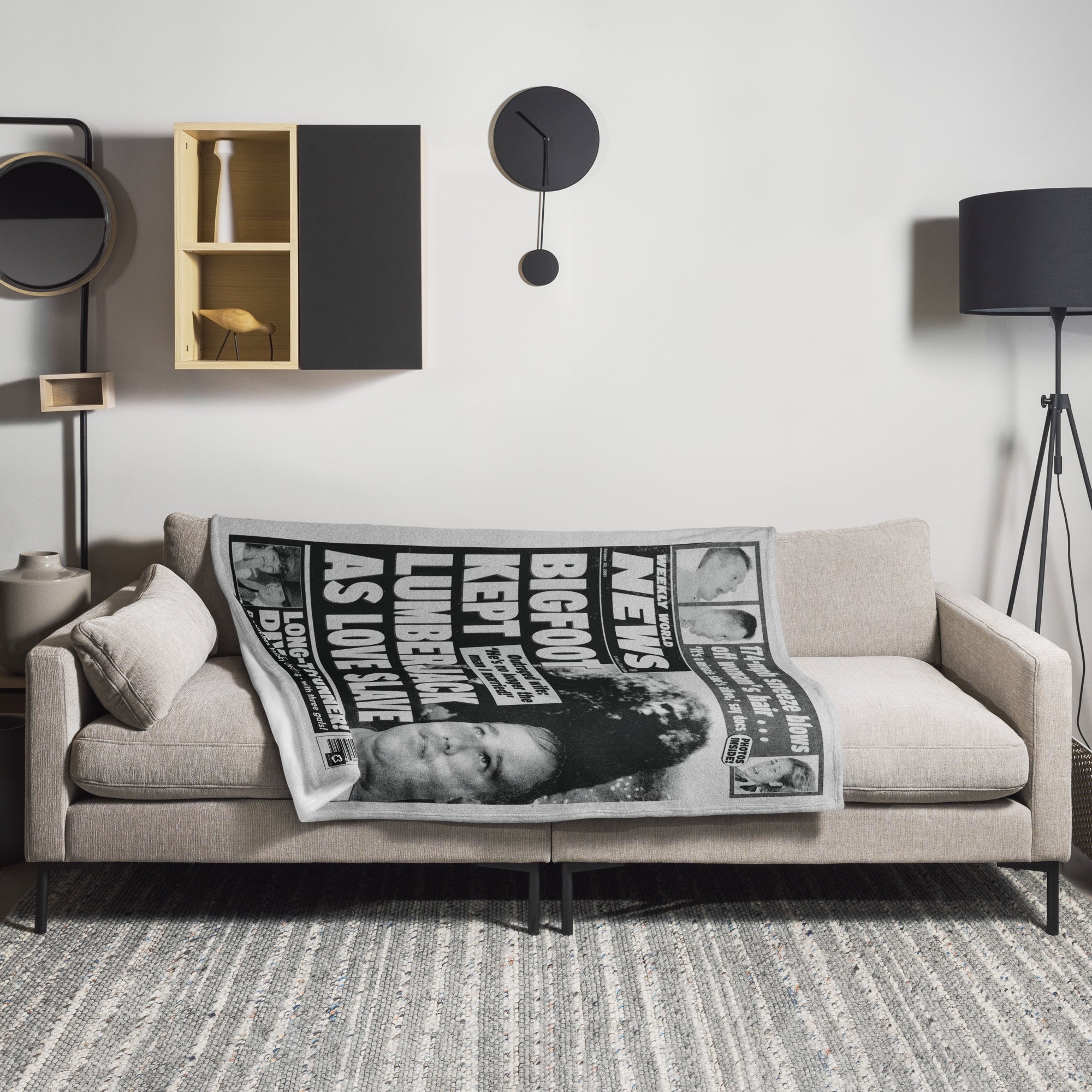 Weekly World News® Bigfoot Throw Blanket