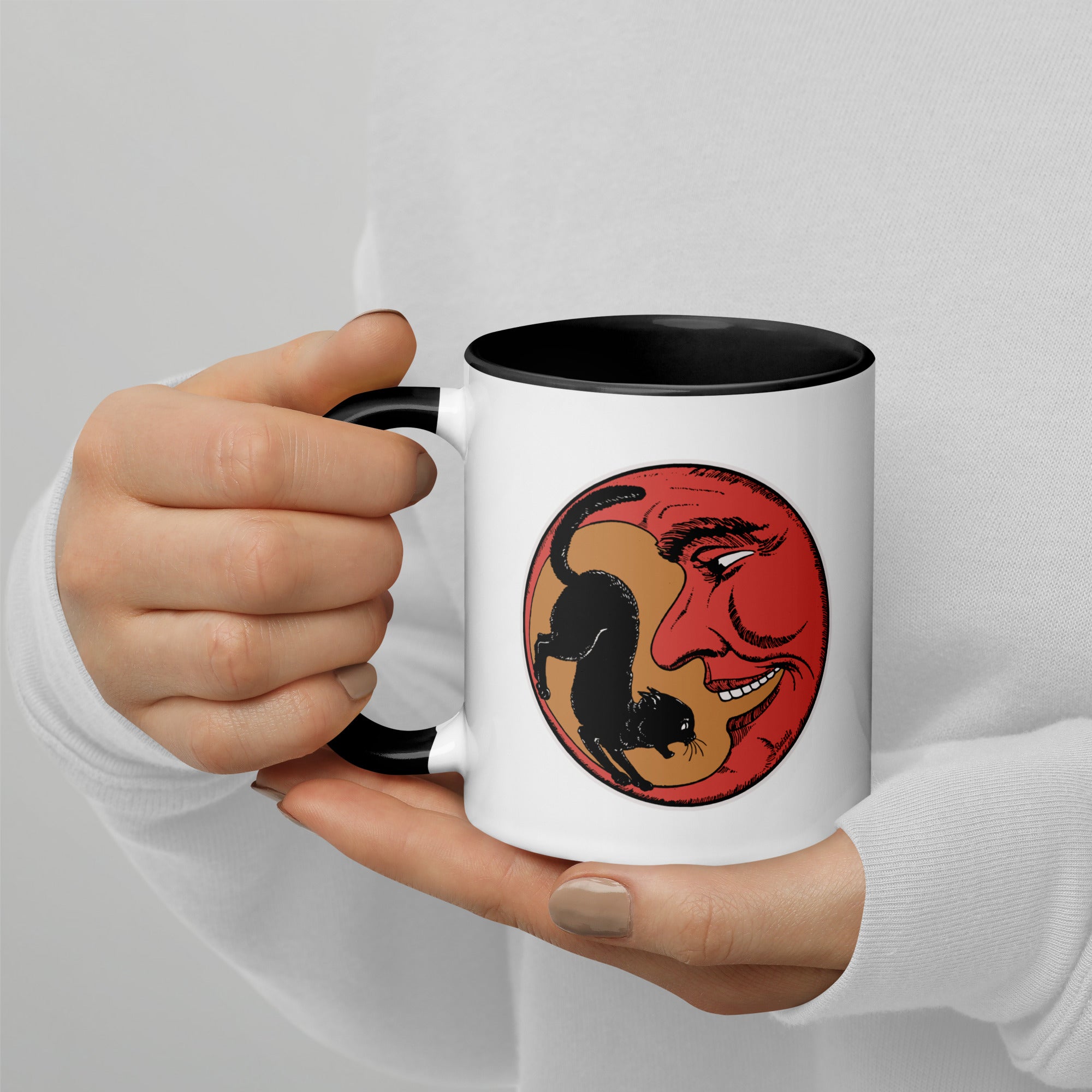 Moon Cat Silhouette Mug